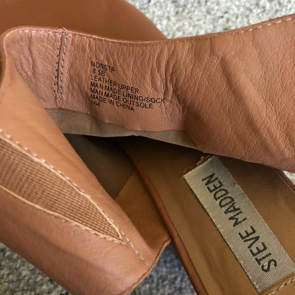 Steve Madden Nonstp Booties in Tan Leather - Picture 6 of 7